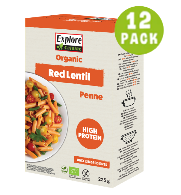 Explore Cuisine Bio Penne aus Roten Linsen