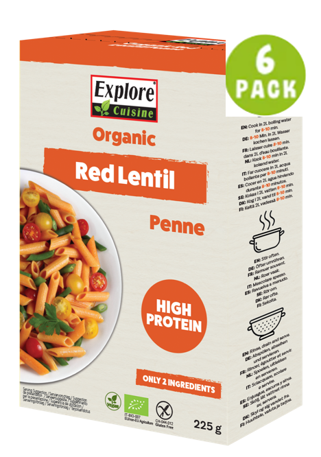 Explore Cuisine Bio Penne aus Roten Linsen