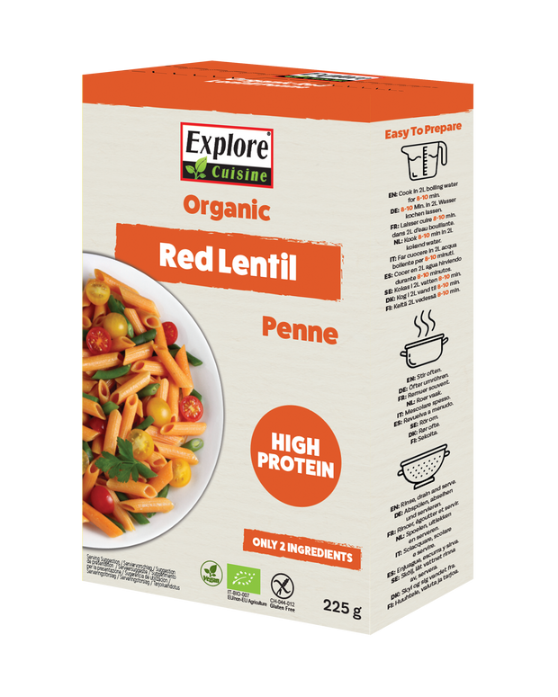 Explore Cuisine Bio Penne aus Roten Linsen